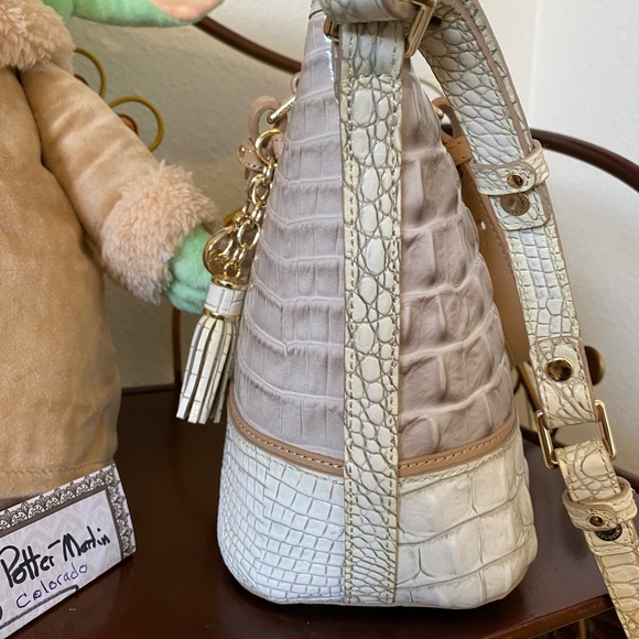 SOLD!! Brahmin Mini Asher in Pumice Tri-Color - Picture 12 of 12